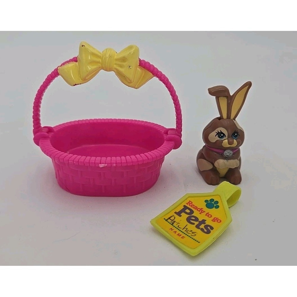 Vintage Kenner Littlest Pet Shop Snuggle Bunny,‎ Perky Pup With Crate